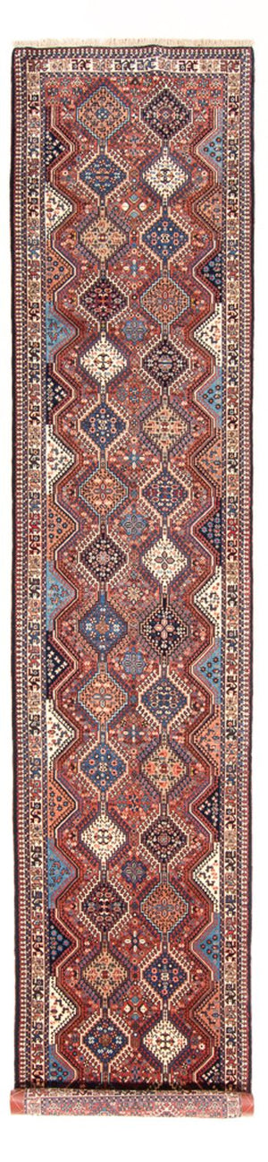 Tapis de couloir Tapis persan - Nomadic - 387 x 83 cm - rouge