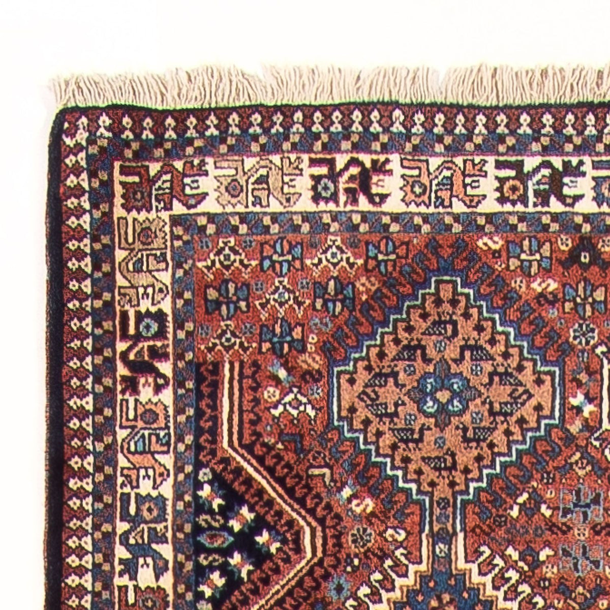 Tapis de couloir Tapis persan - Nomadic - 387 x 83 cm - rouge