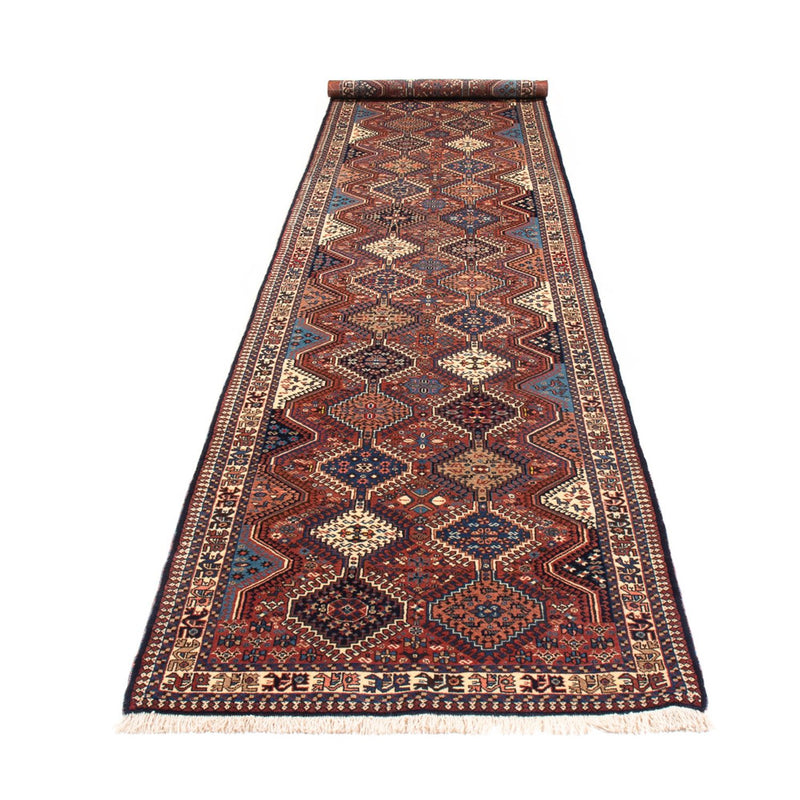Tapis de couloir Tapis persan - Nomadic - 387 x 83 cm - rouge