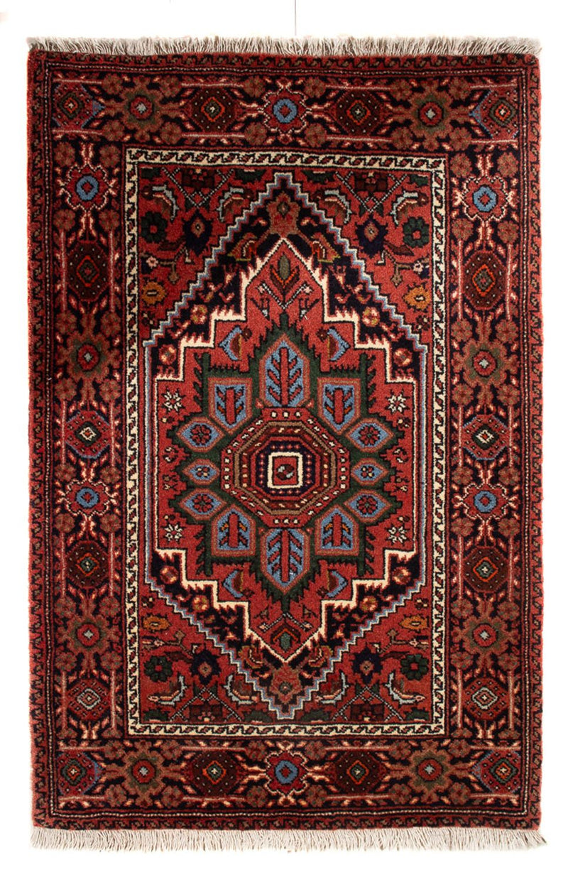 Tapis persan - Nomadic - 89 x 60 cm - rouge