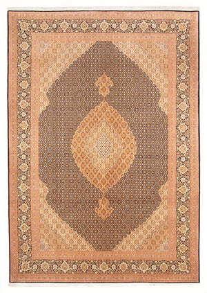 Tapis persan - Tabriz - Royal - 300 x 202 cm - bleu foncé