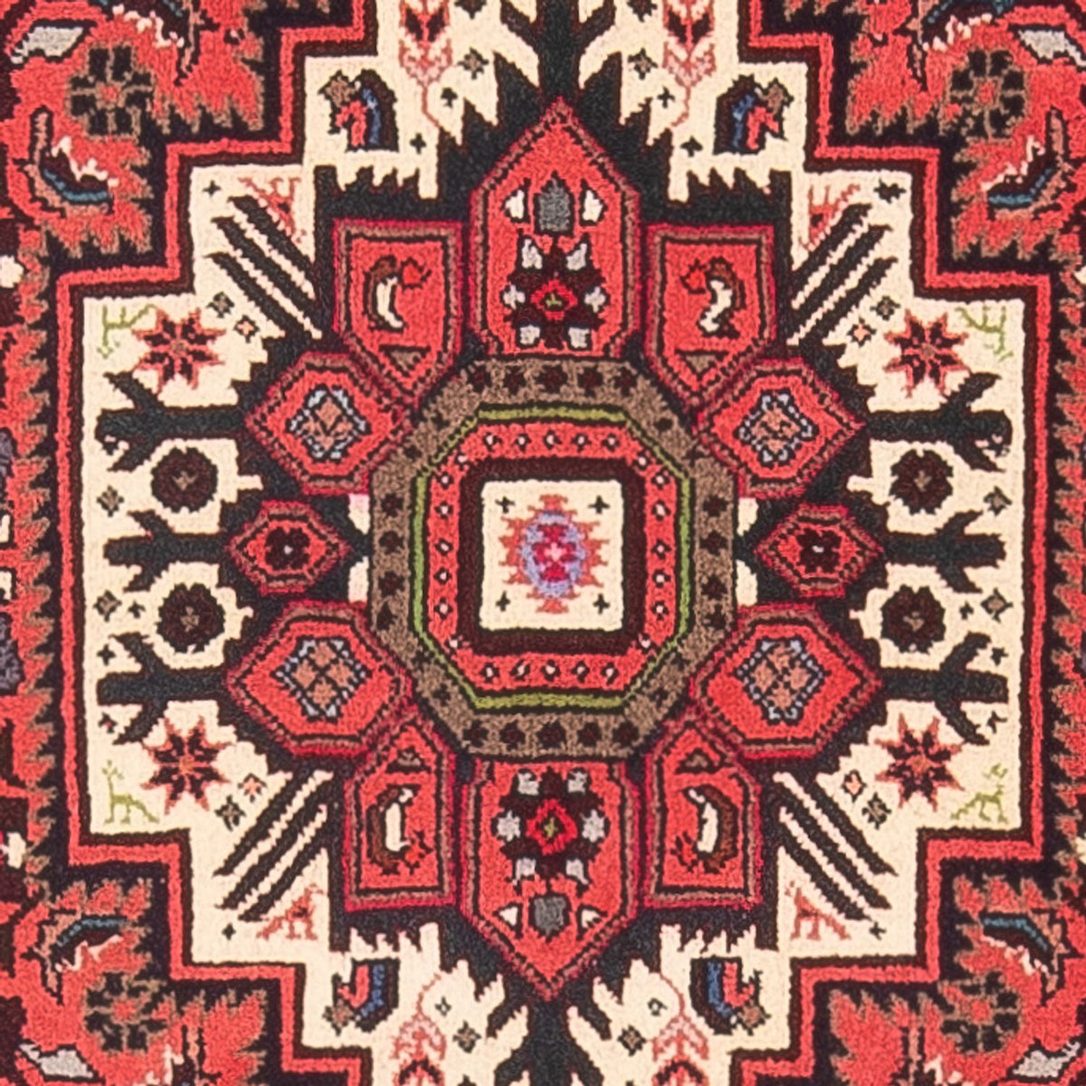 Tapis persan - Nomadic - 122 x 83 cm - rouge