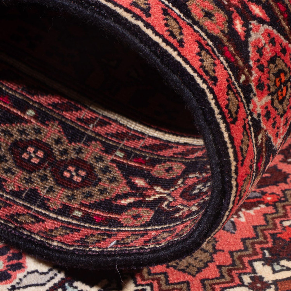 Tapis persan - Nomadic - 122 x 83 cm - rouge