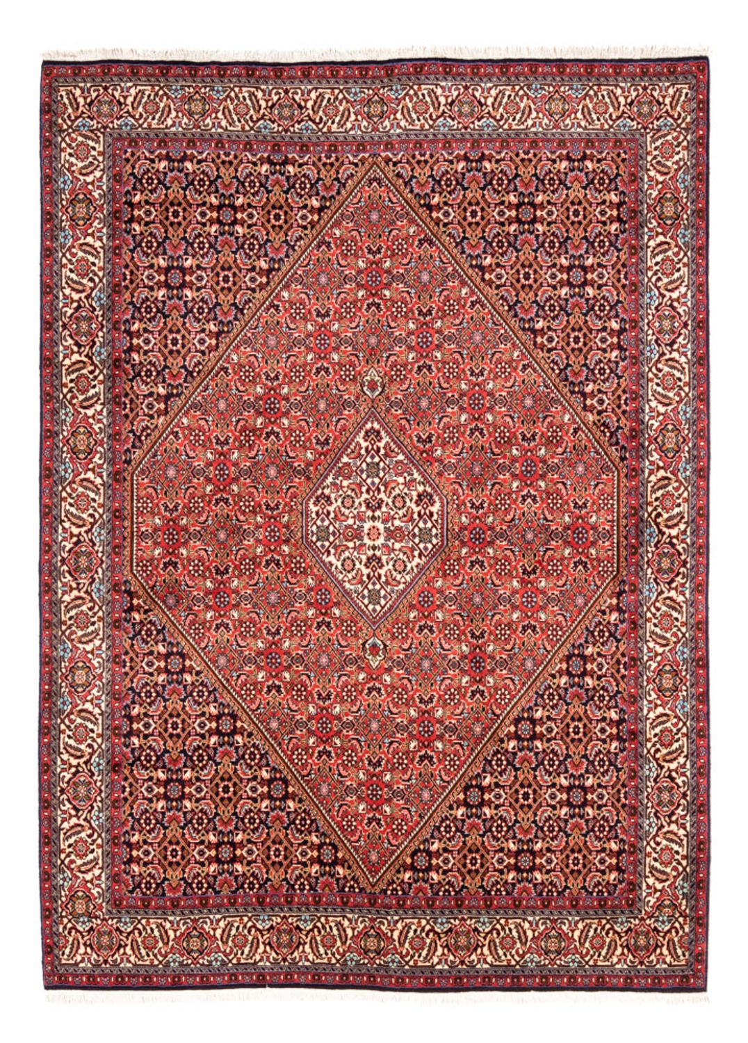 Tapis persan - Bidjar - 232 x 171 cm - rouge