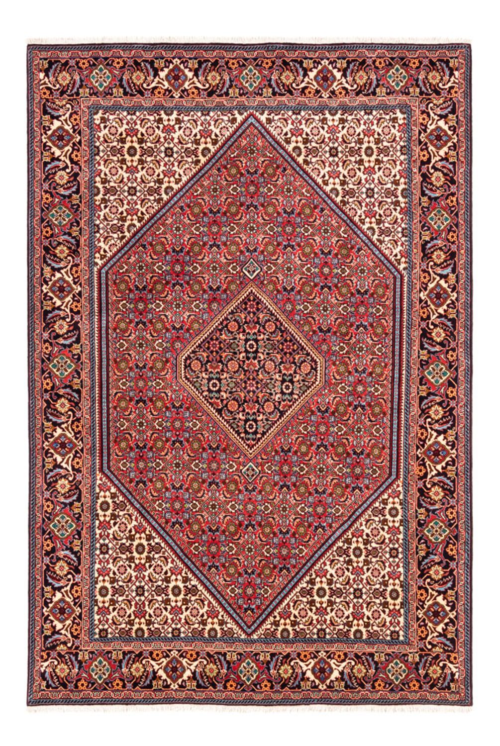 Tapis persan - Bidjar - 247 x 171 cm - rouge