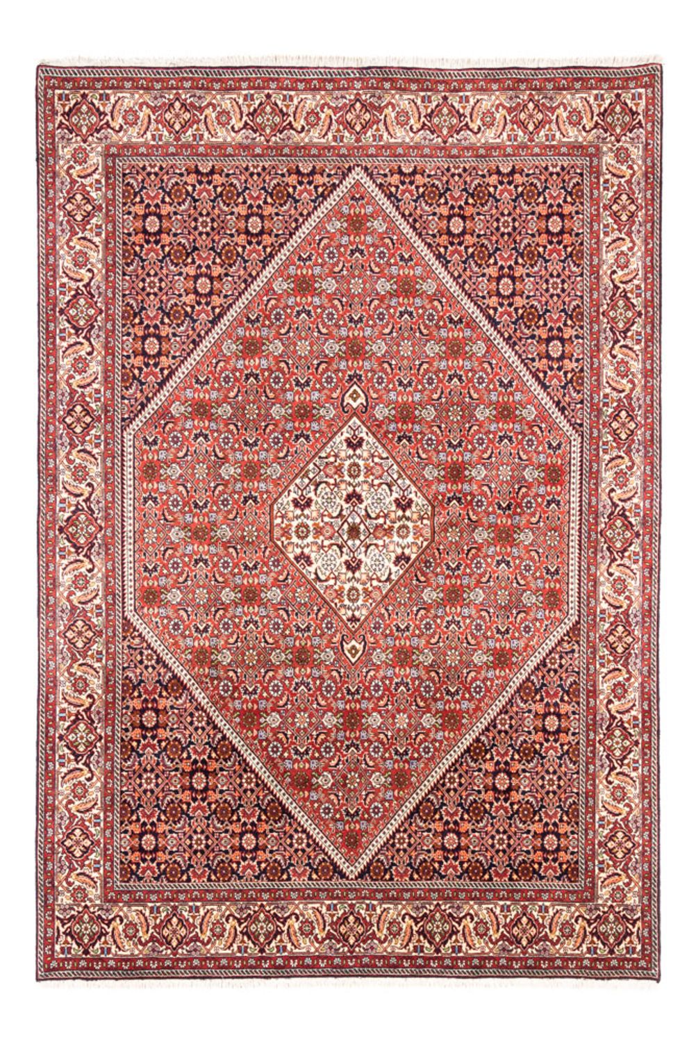 Tapis persan - Bidjar - 240 x 168 cm - rouge