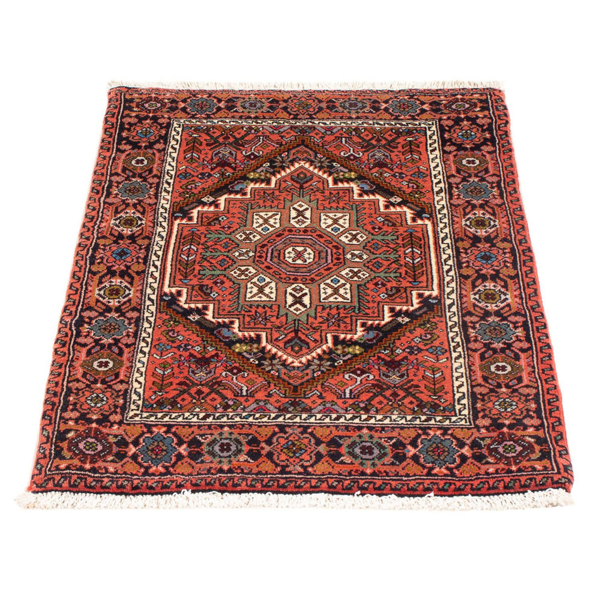 Tapis persan - Nomadic - 92 x 58 cm - rouge