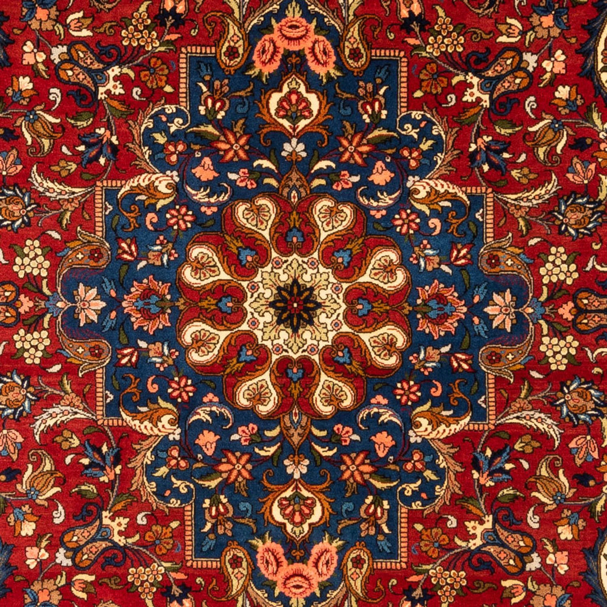 Tapis persan - Bidjar - 296 x 204 cm - bleu foncé
