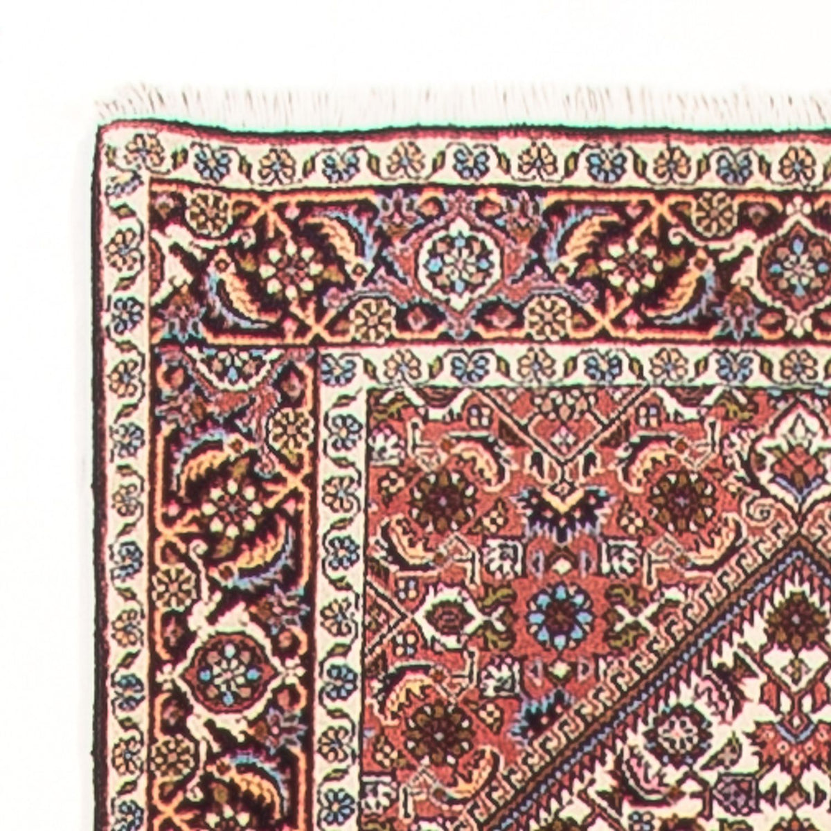 Tapis de couloir Tapis persan - Bidjar - 395 x 84 cm - rouge