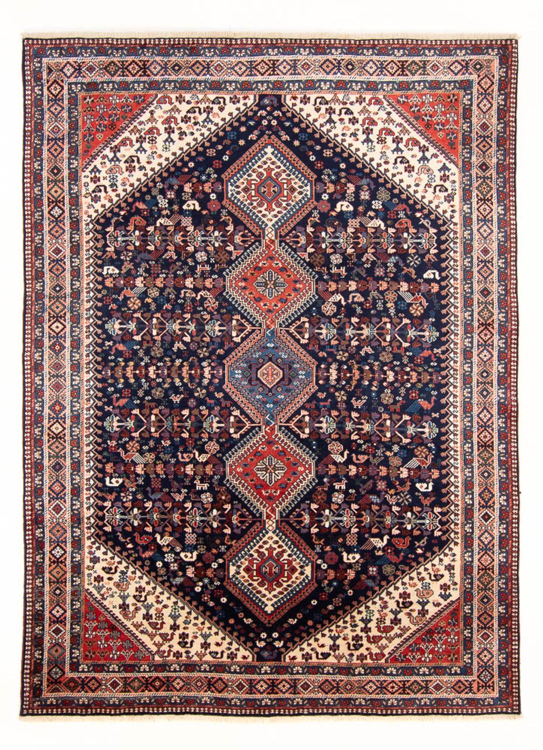 Tapis persan - Nomadic - 294 x 198 cm - bleu foncé