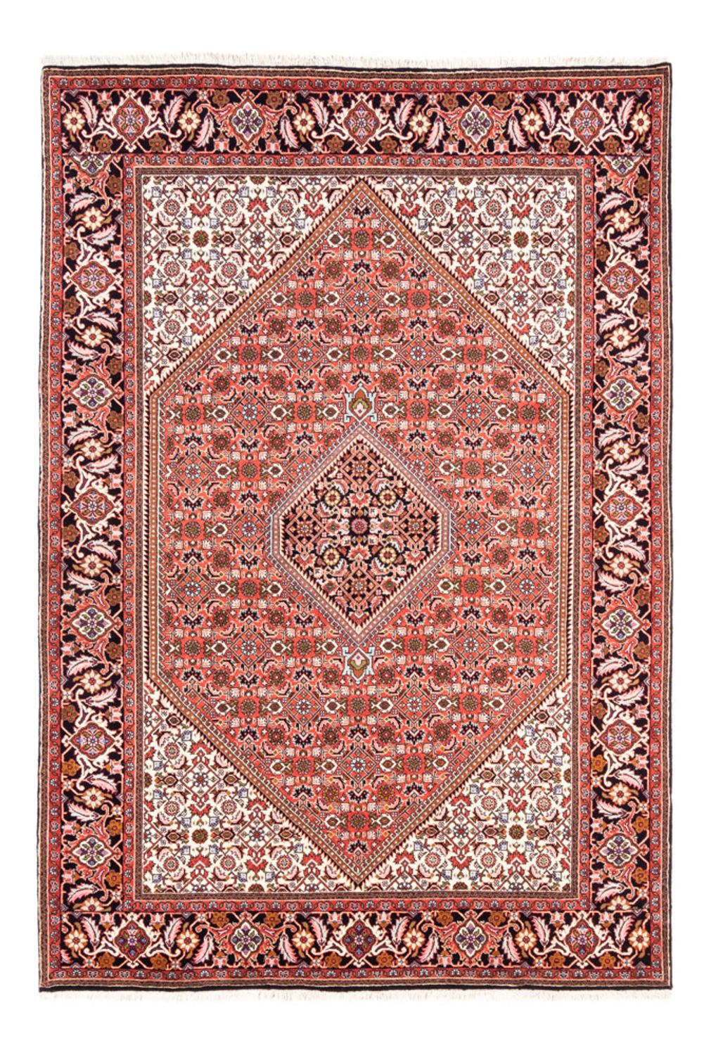 Tapis persan - Bidjar - 235 x 168 cm - rouge