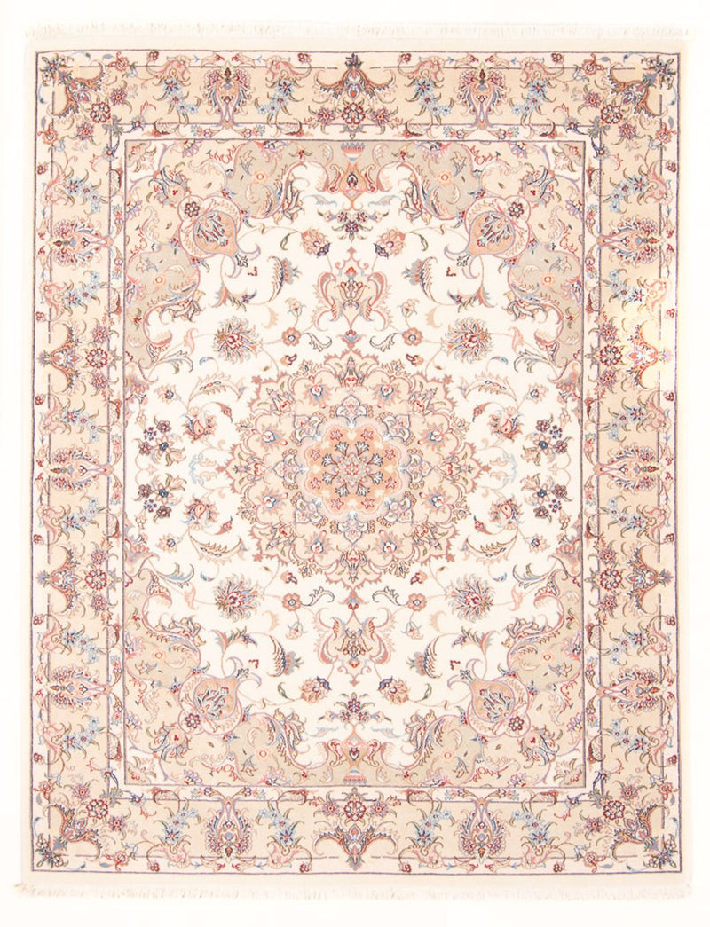 Tapis persan - Tabriz - Royal - 198 x 148 cm - crème
