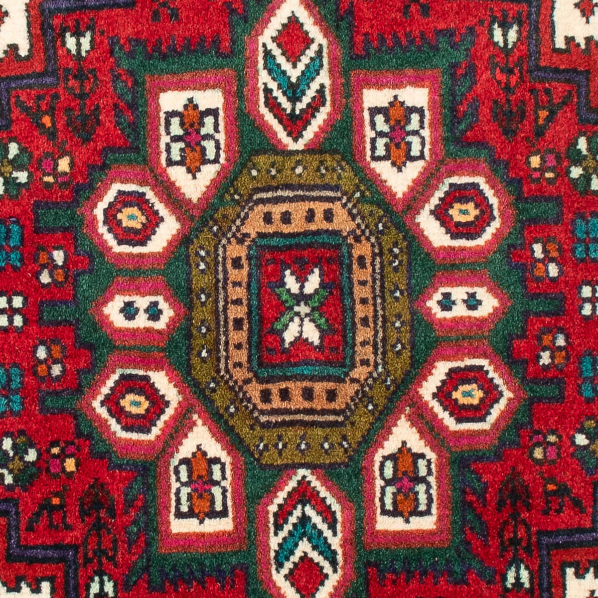 Tapis persan - Nomadic - 88 x 58 cm - rouge