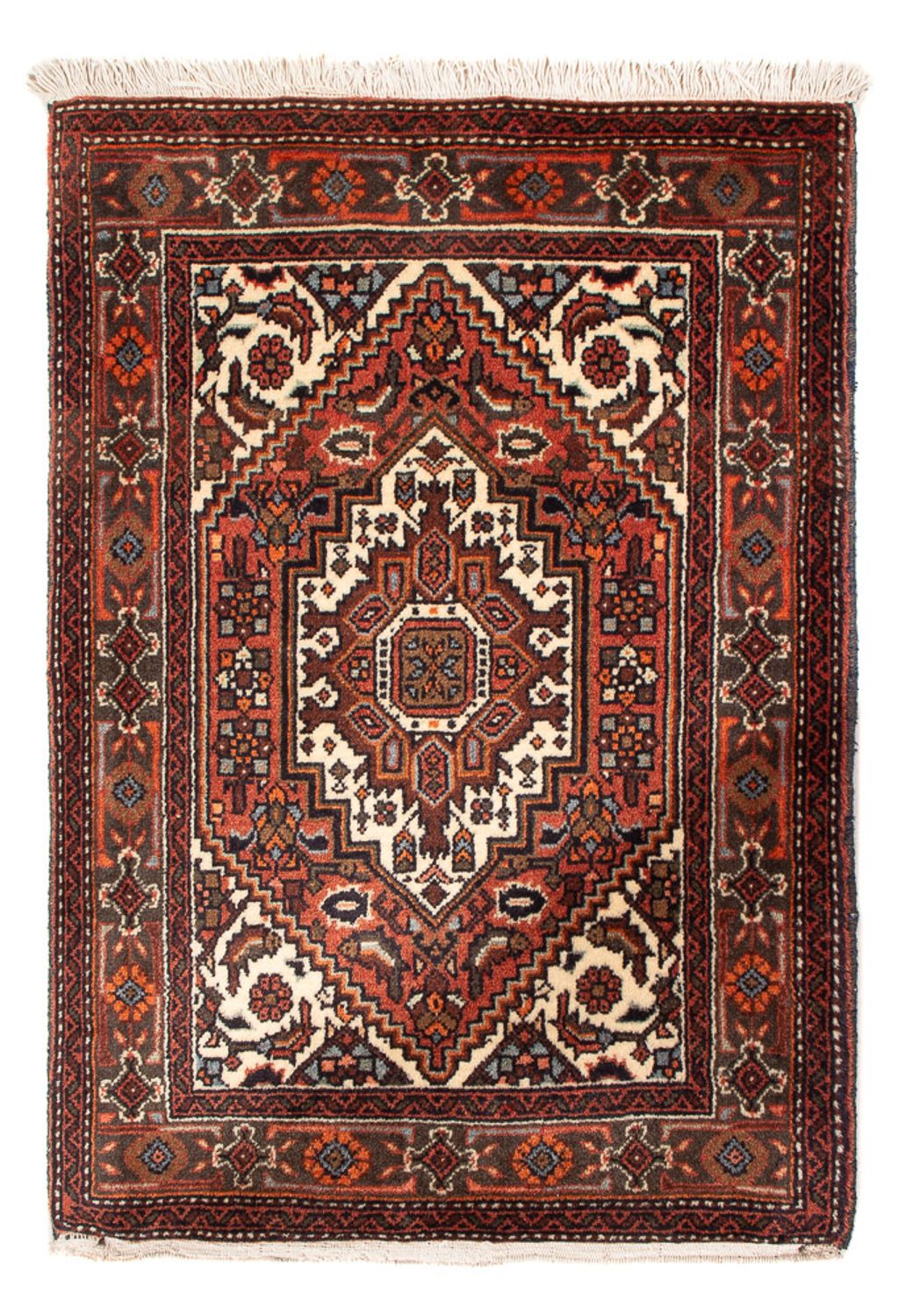 Tapis persan - Nomadic - 90 x 61 cm - rouge