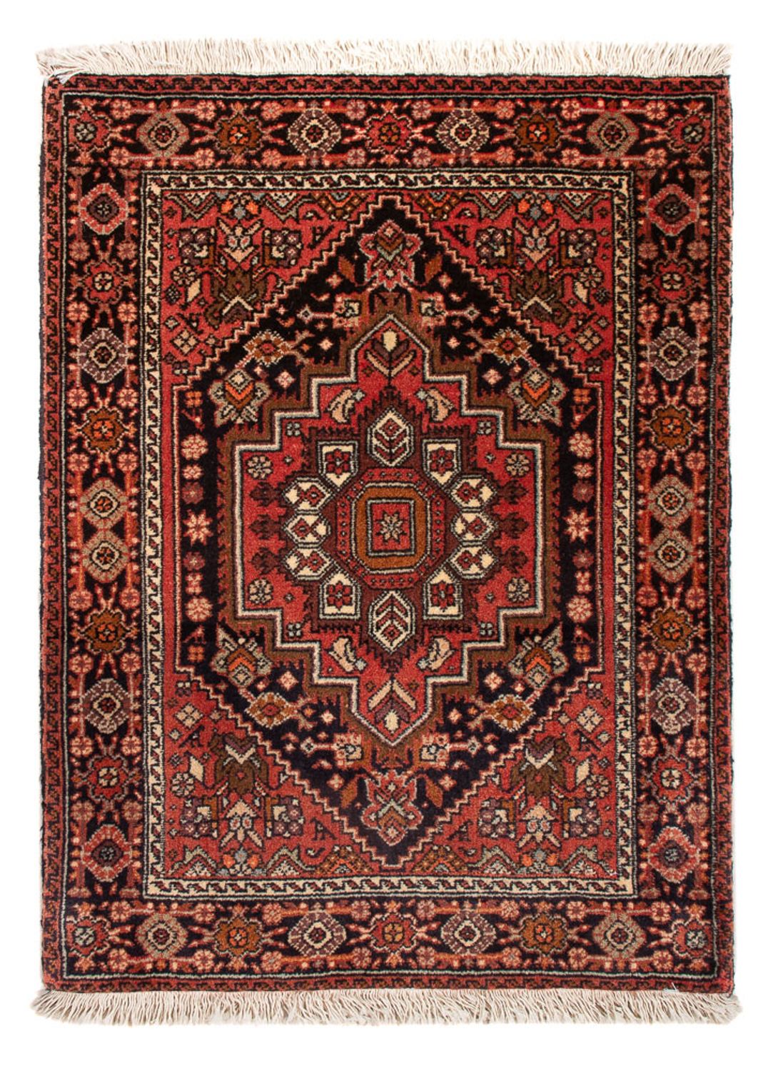 Tapis persan - Nomadic - 90 x 60 cm - rouge
