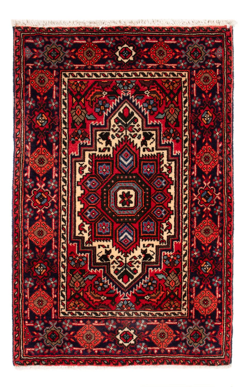 Tapis persan - Nomadic - 72 x 48 cm - rouge