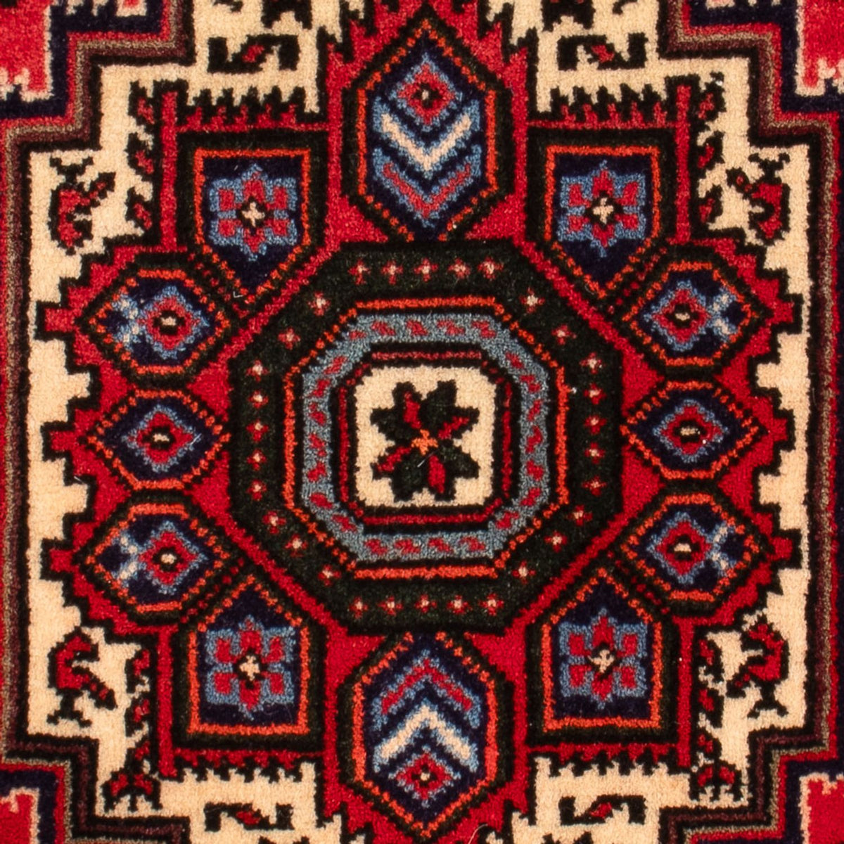 Tapis persan - Nomadic - 72 x 48 cm - rouge
