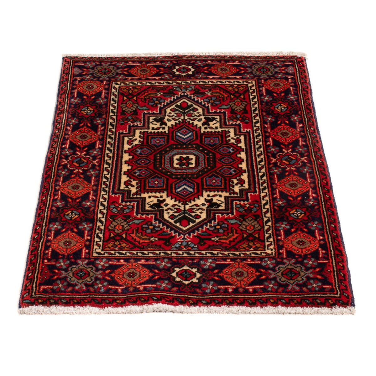 Tapis persan - Nomadic - 72 x 48 cm - rouge