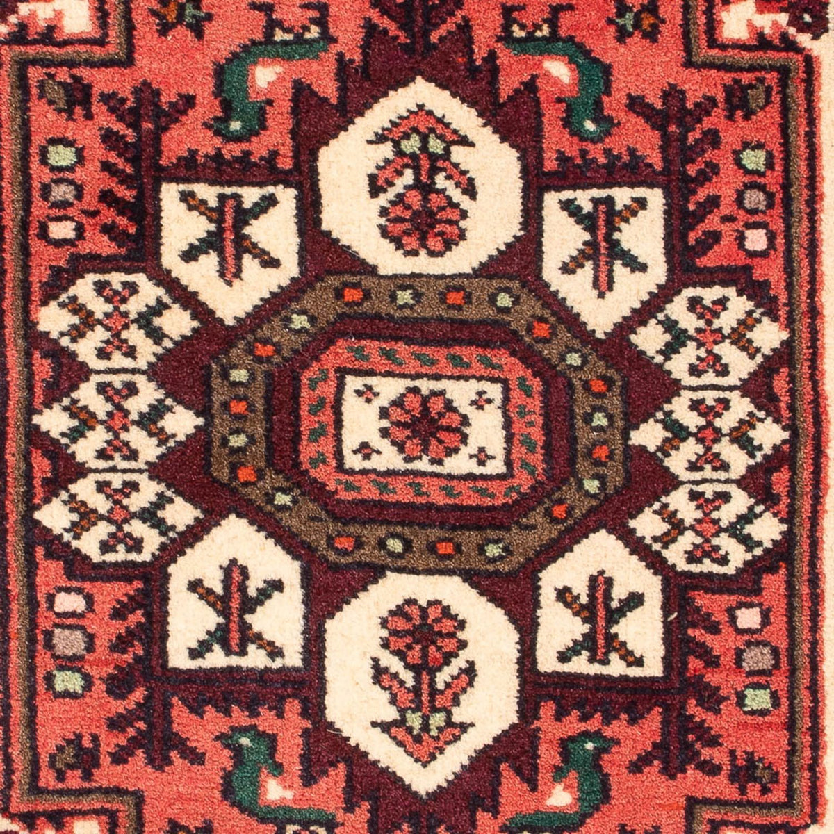 Tapis persan - Nomadic - 86 x 60 cm - rouge