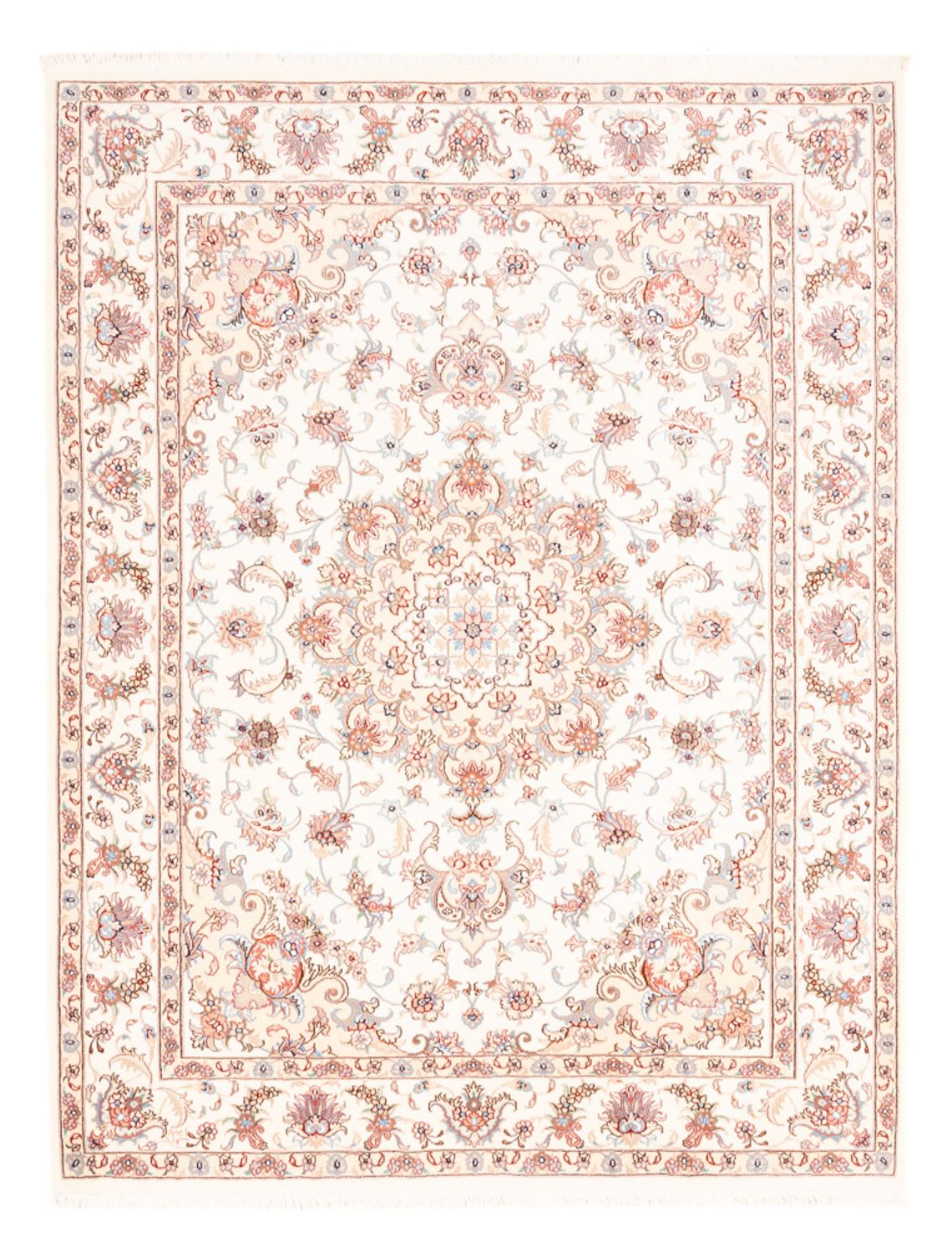 Tapis persan - Tabriz - 196 x 153 cm - crème