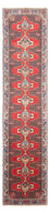 Tapis de couloir Tapis persan - Classique - 378 x 89 cm - rouge