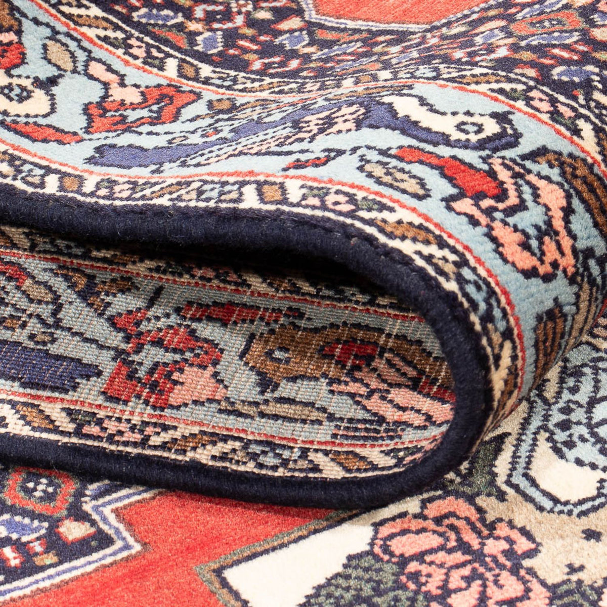 Tapis de couloir Tapis persan - Classique - 378 x 89 cm - rouge