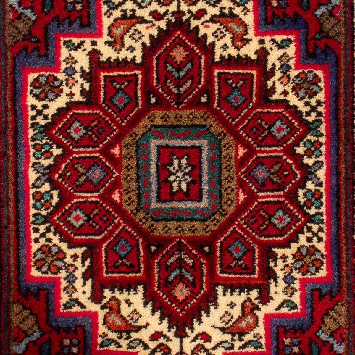 Tapis persan - Nomadic - 80 x 51 cm - rouge