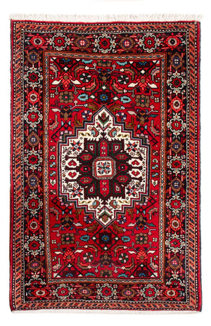 Tapis persan - Nomadic - 90 x 60 cm - rouge