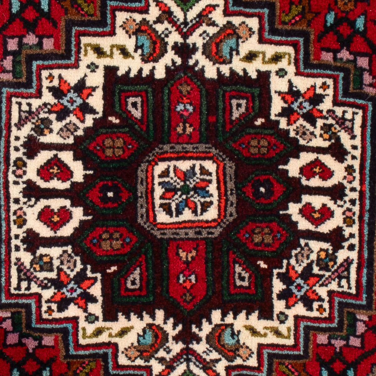Tapis persan - Nomadic - 90 x 60 cm - rouge