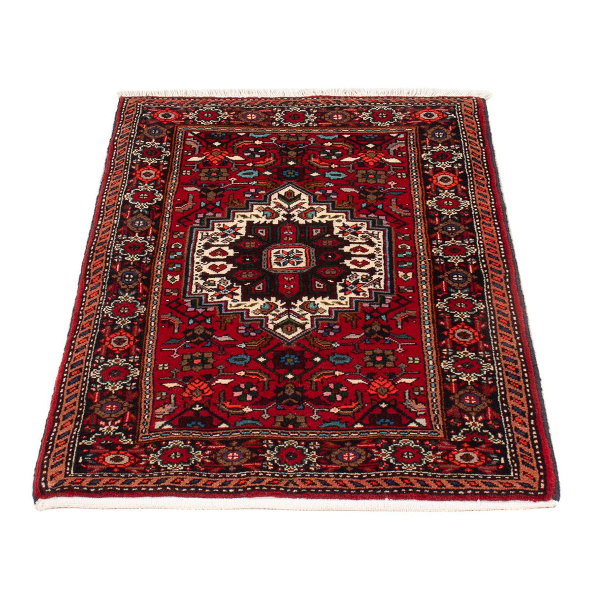 Tapis persan - Nomadic - 90 x 60 cm - rouge