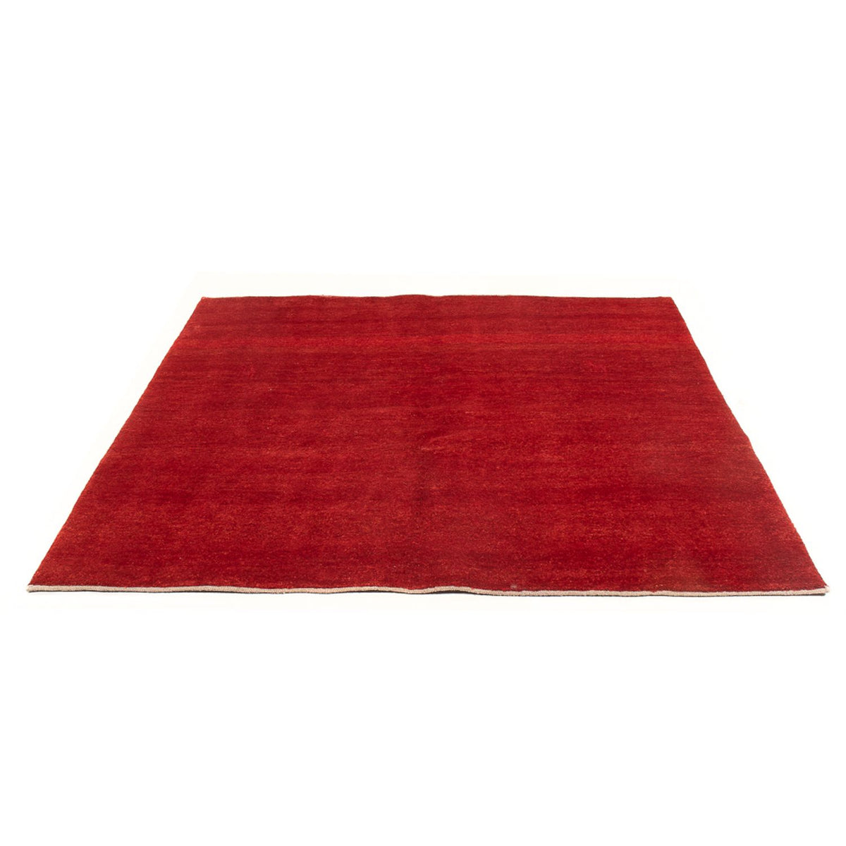 Tapis Gabbeh - Persan carré  - 168 x 168 cm - rouge
