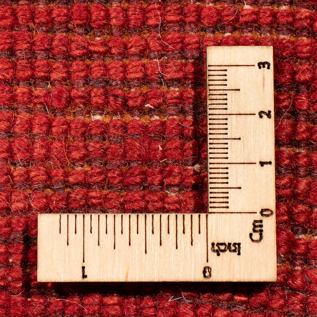 Tapis Gabbeh - Persan carré  - 168 x 168 cm - rouge