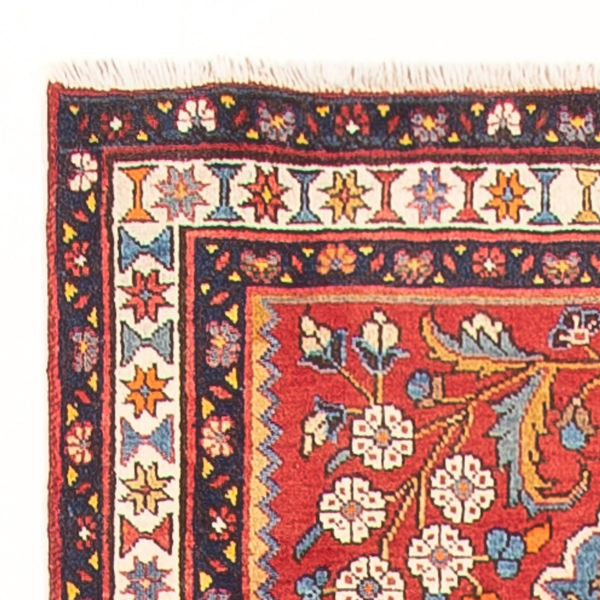 Tapis de couloir Tapis persan - Nomadic - 422 x 113 cm - crème