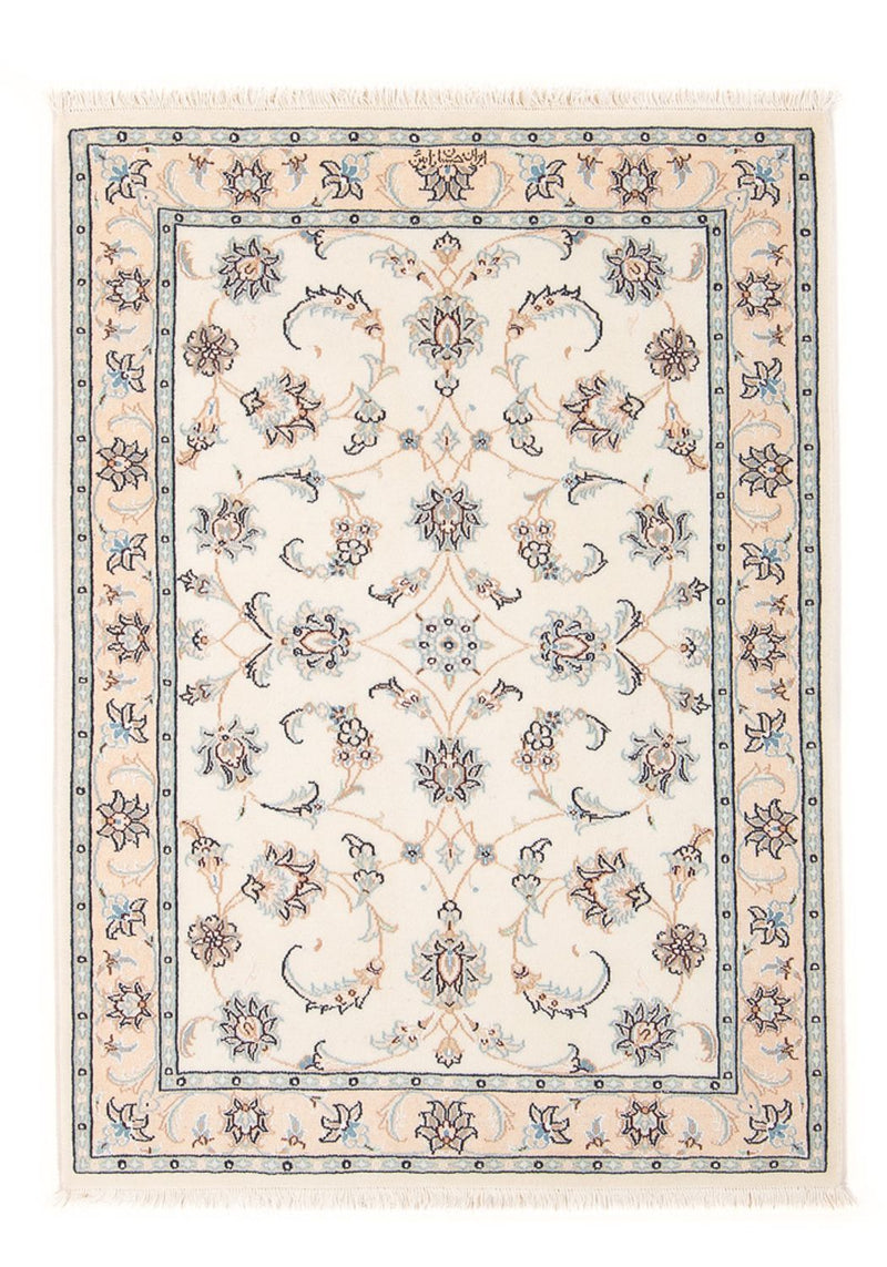 Tapis persan - Nain - Premium - 119 x 81 cm - crème