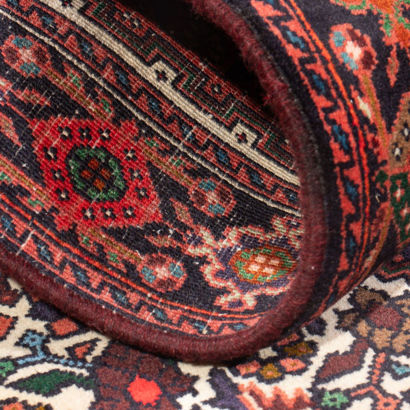 Tapis persan - Nomadic - 124 x 77 cm - rouge foncé