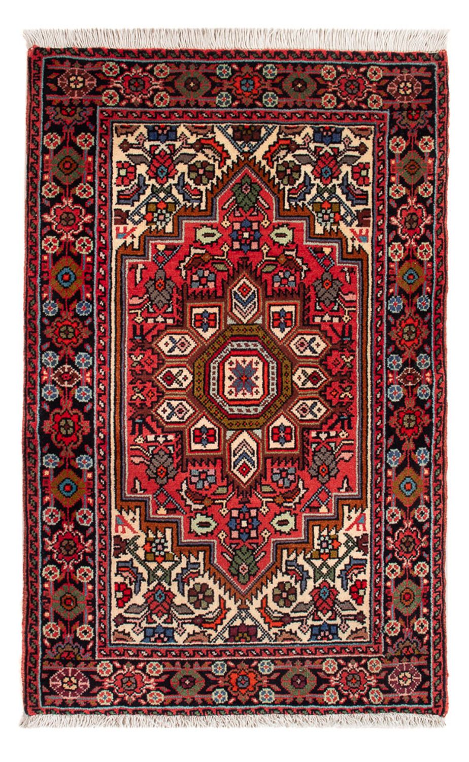 Tapis persan - Nomadic - 91 x 58 cm - rouge