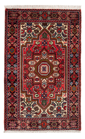 Tapis persan - Nomadic - 91 x 58 cm - rouge