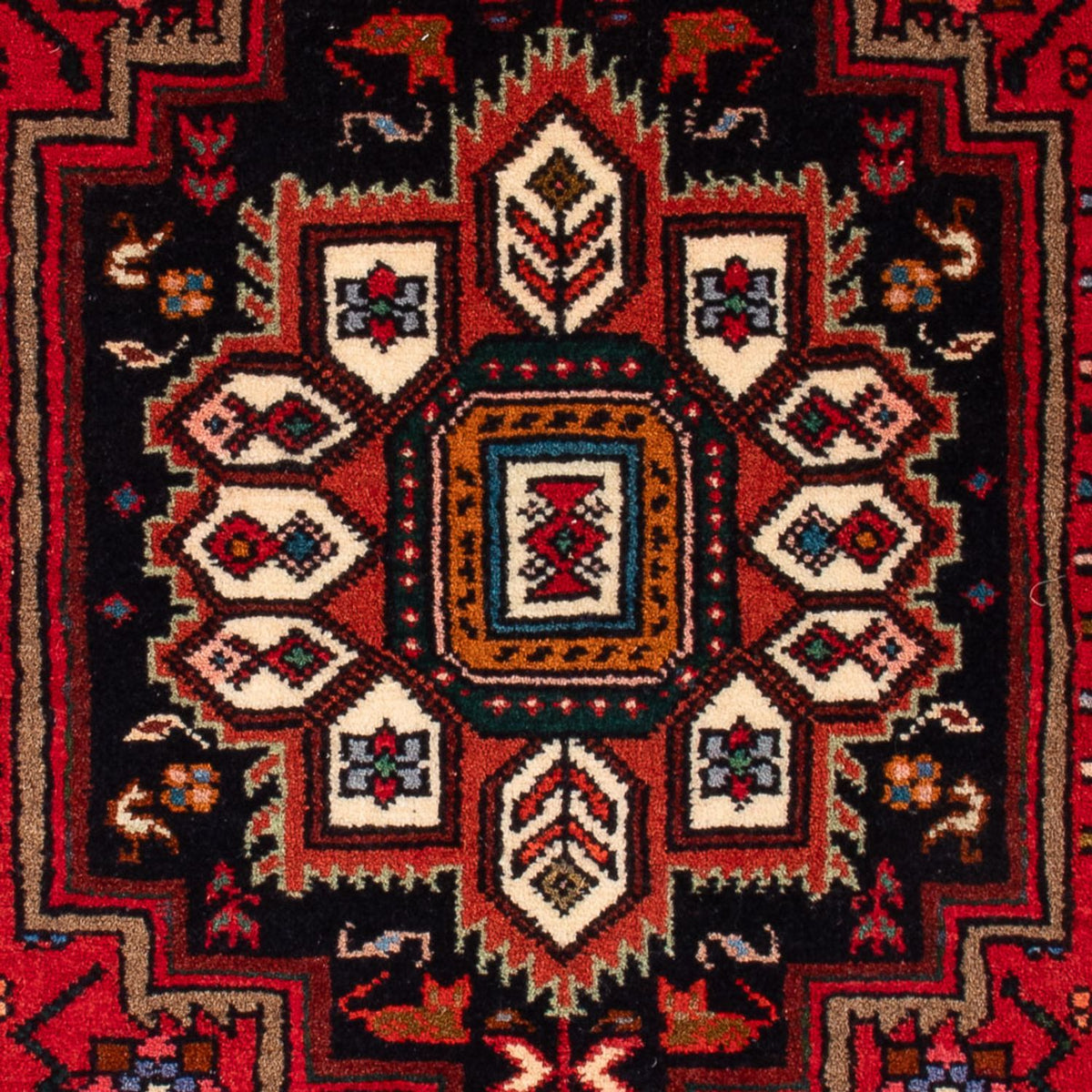 Tapis persan - Nomadic - 87 x 60 cm - rouge