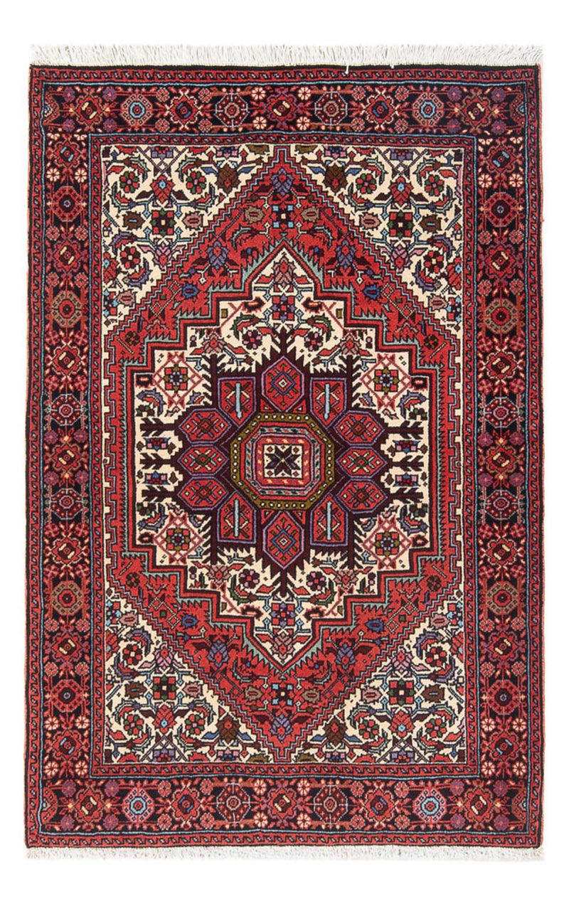 Tapis persan - Nomadic - 123 x 82 cm - rouge foncé