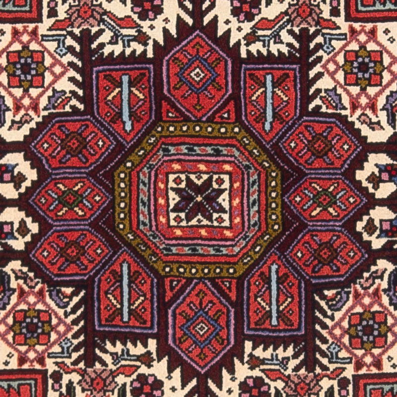 Tapis persan - Nomadic - 123 x 82 cm - rouge foncé