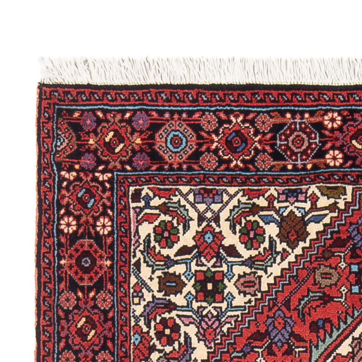 Tapis persan - Nomadic - 123 x 82 cm - rouge foncé