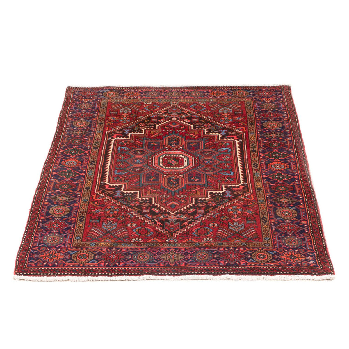 Tapis persan - Nomadic - 125 x 78 cm - rouge foncé