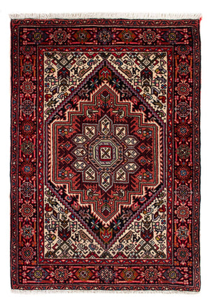 Tapis persan - Nomadic - 80 x 52 cm - crème