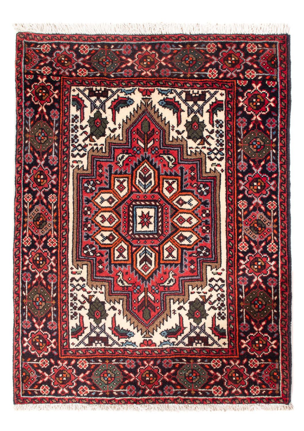 Tapis persan - Nomadic - 68 x 50 cm - crème