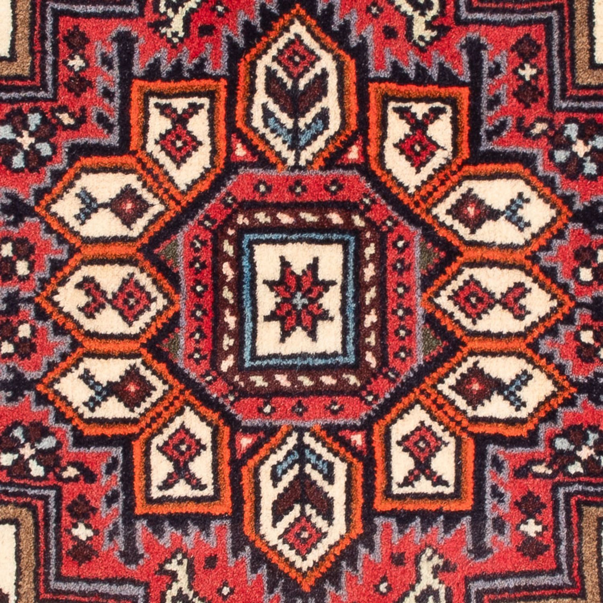 Tapis persan - Nomadic - 68 x 50 cm - crème