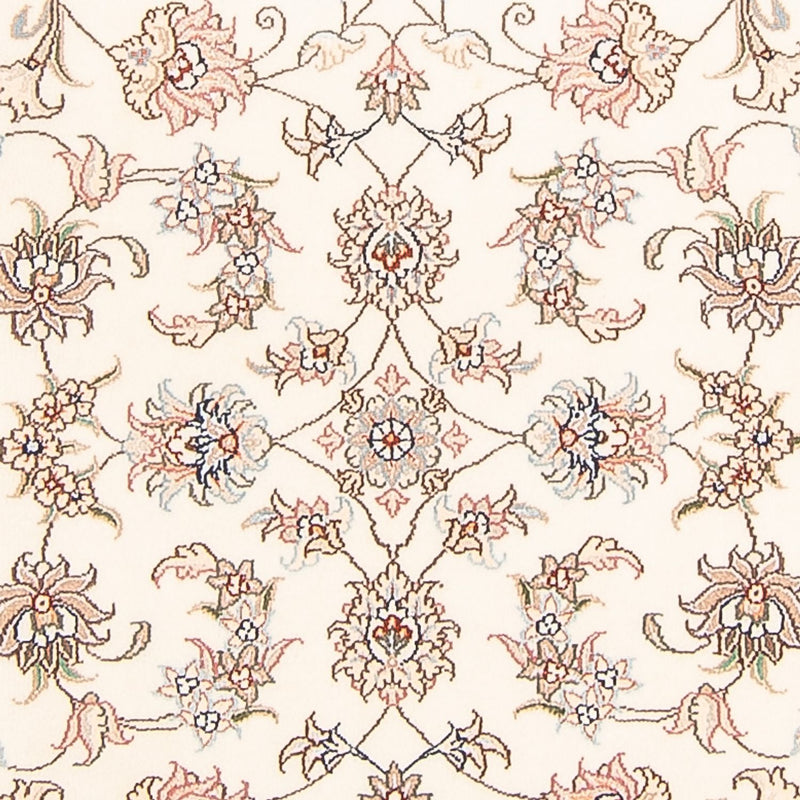 Tapis de couloir Tapis persan - Tabriz - Royal - 298 x 91 cm - crème