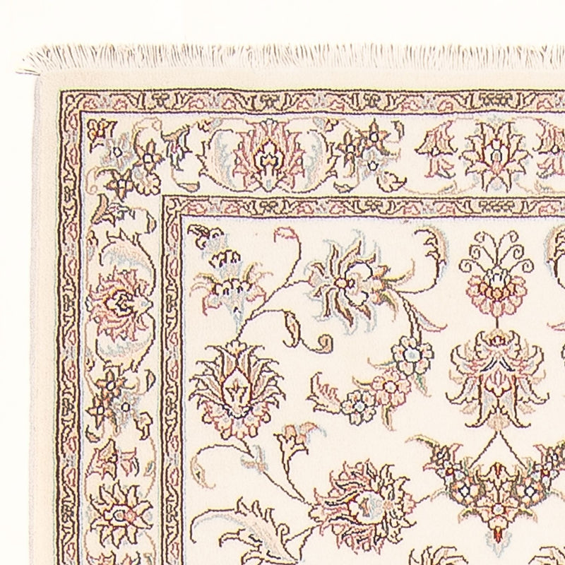 Tapis de couloir Tapis persan - Tabriz - Royal - 298 x 91 cm - crème