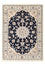 Tapis persan - Nain - Premium - 120 x 84 cm - bleu foncé
