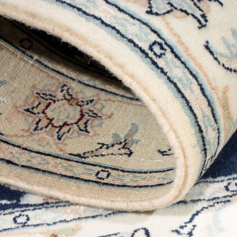 Tapis persan - Nain - Premium - 118 x 78 cm - bleu foncé