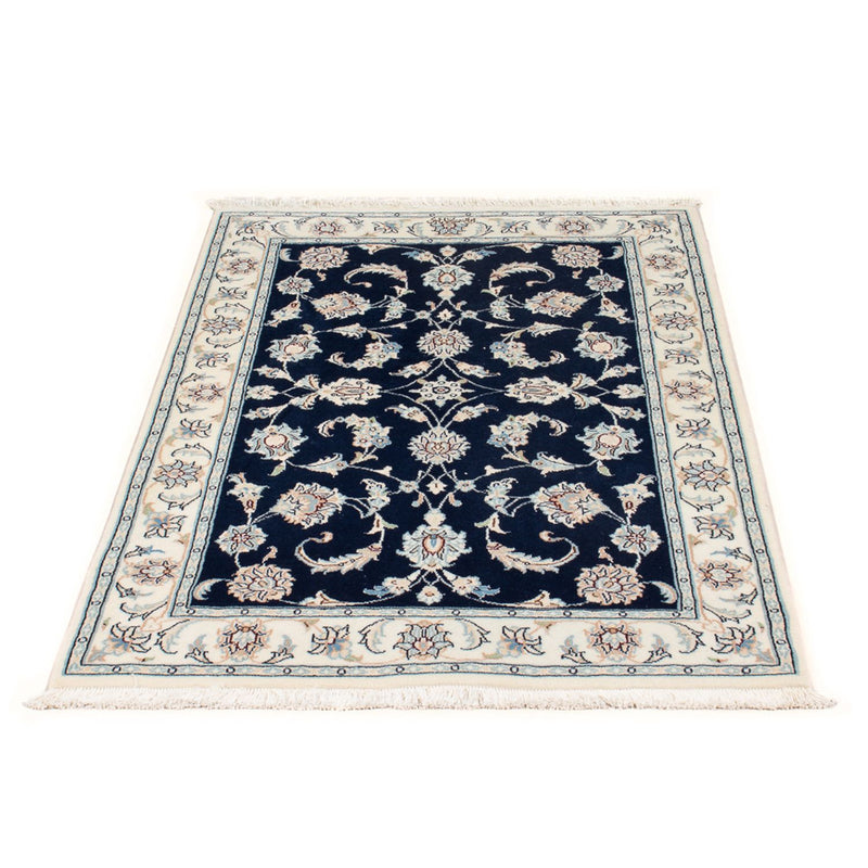 Tapis persan - Nain - Premium - 118 x 78 cm - bleu foncé